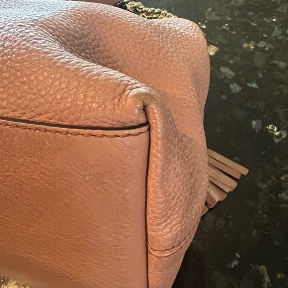 Gucci Soho Chain Shoulder Leather Tote Bag, Medium, Dusty Rose, Mint Condition - Picture 8 of 16